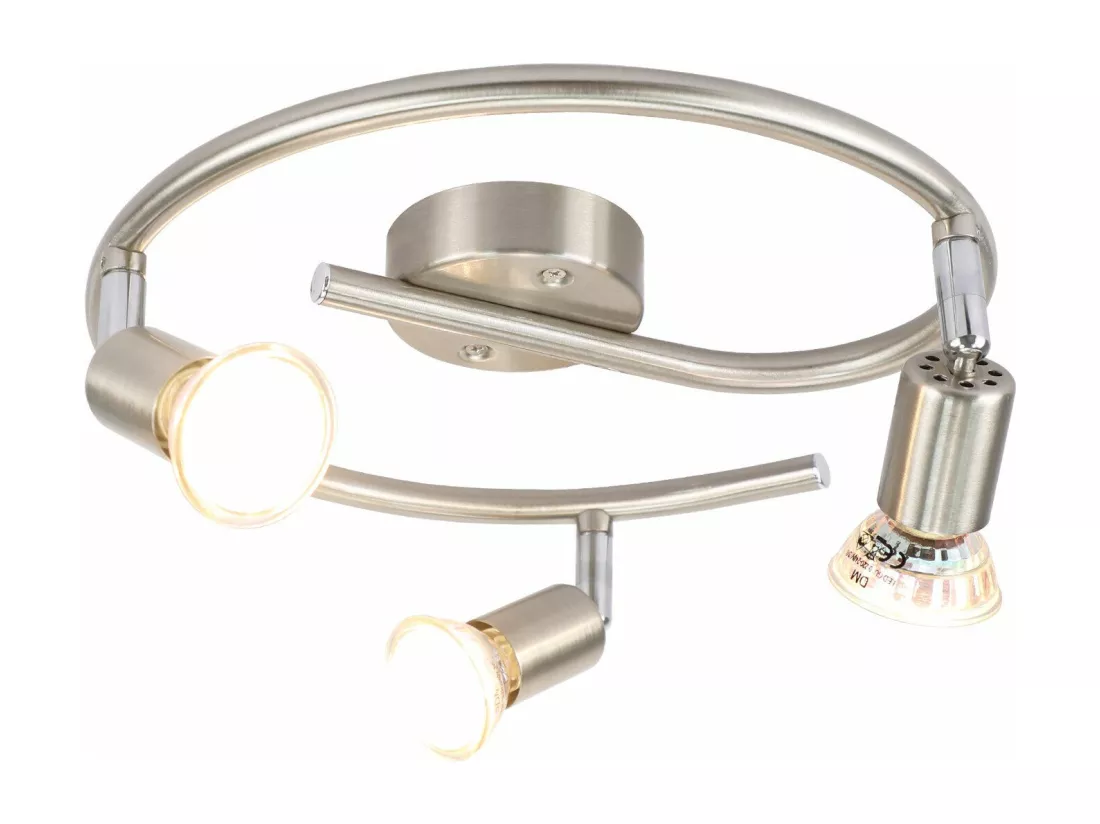 NETTLIFE Spot de plafond LED orientable GU10 3 flamme spots de plafond salon industriel orientable