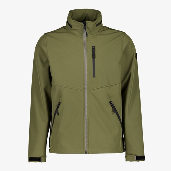 Kjelvik heren softshell jas groen