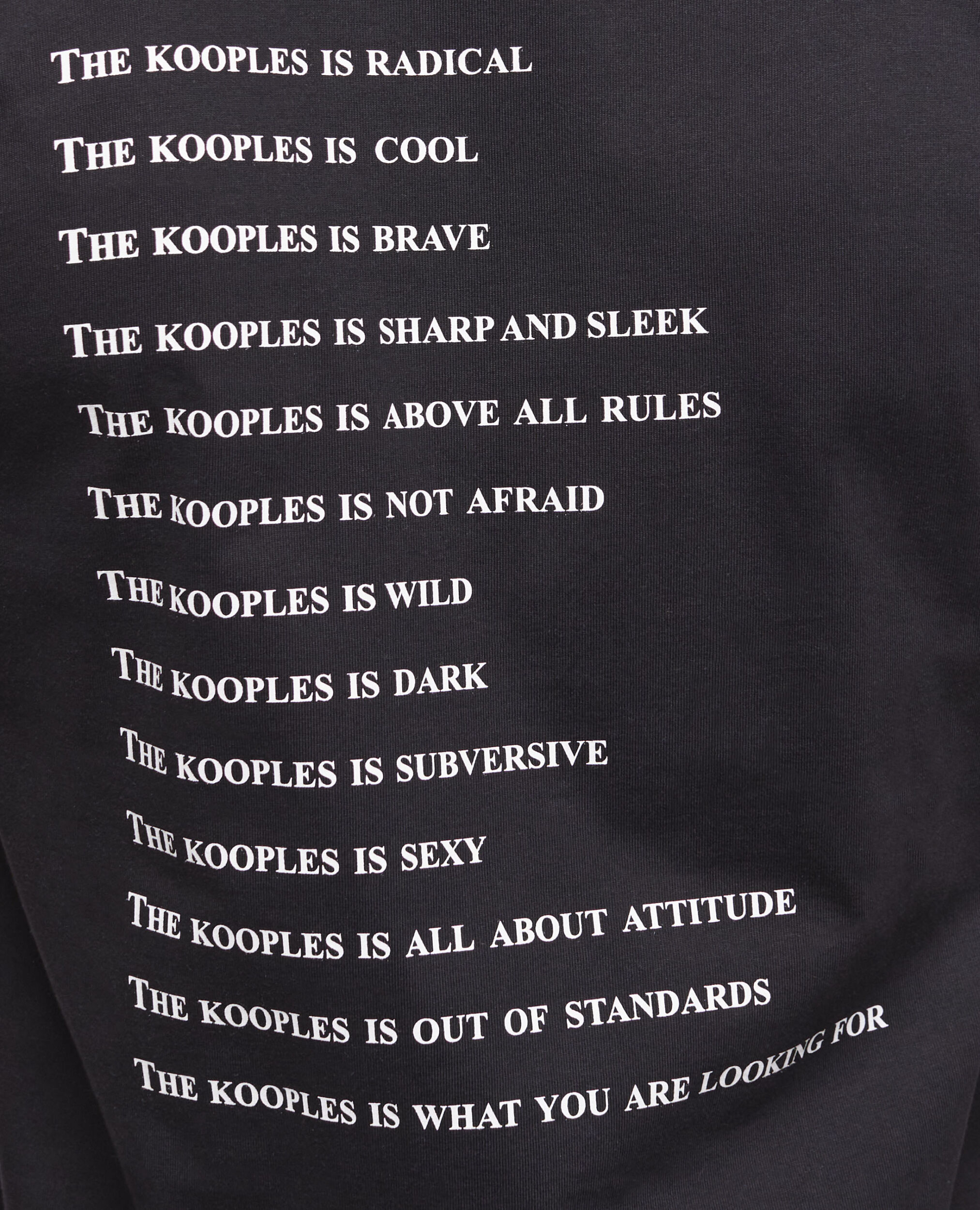 T-shirt What is à strass noir