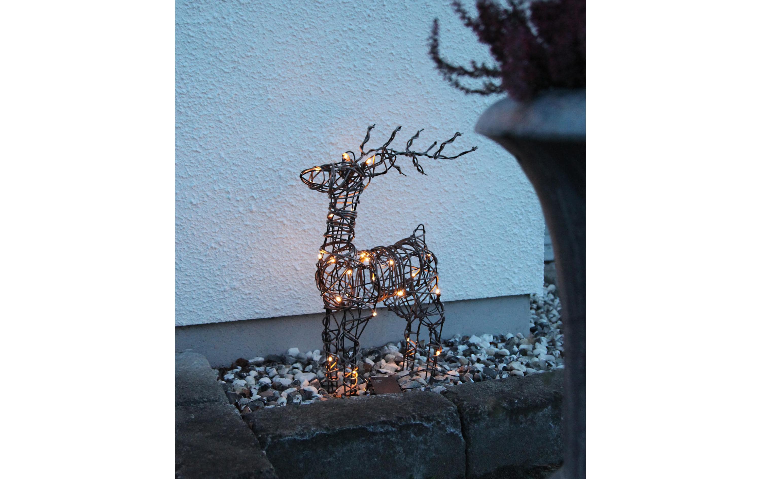LED-Figur Vixen Rentier, 55 cmLED Weihnachtsdekoration Rentier