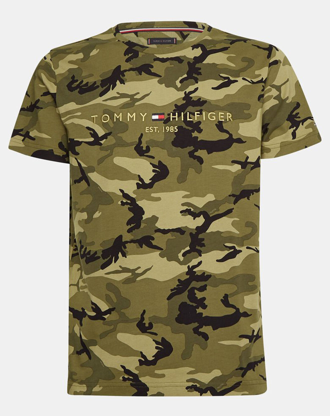 Tommy Hilfiger T-Shirt Tommy Logo camouflage kaki