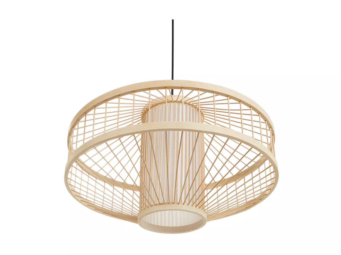 Lampe suspension KARAJ Bambou Naturel