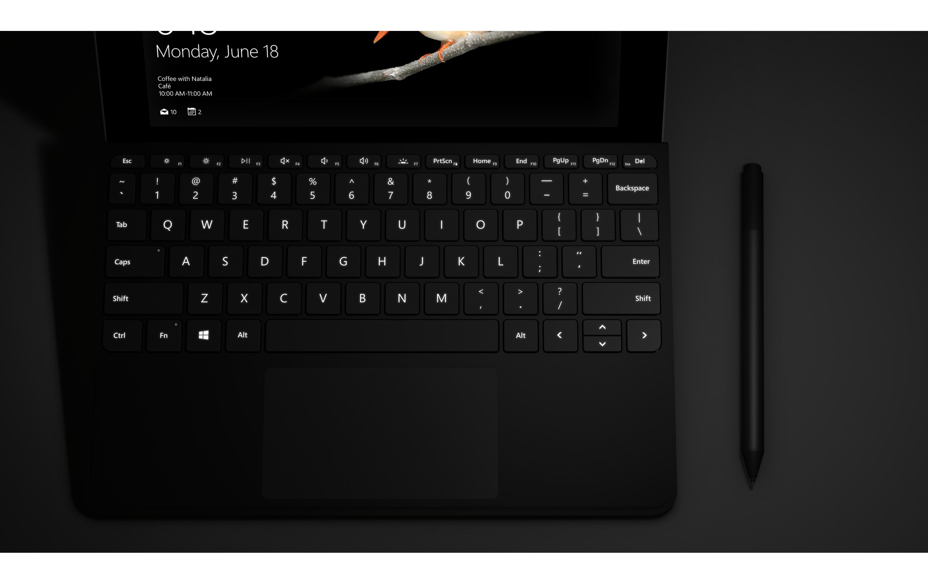 Surface Go Type CoverTastaturcover für das Microsoft Surface Go, Go 2, Go 3, Go 4