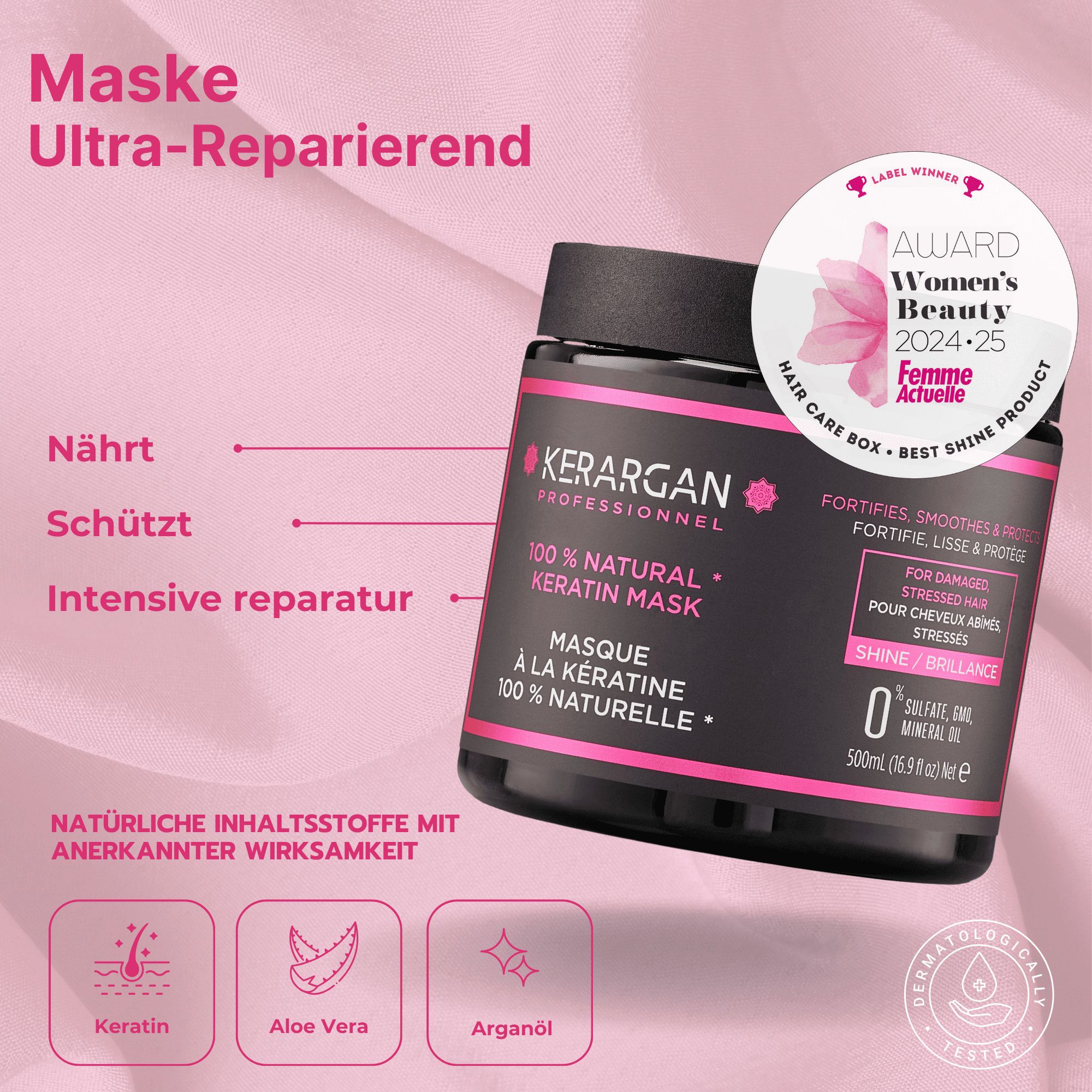 Kerargan - Duo Maske und Peeling mit Keratin