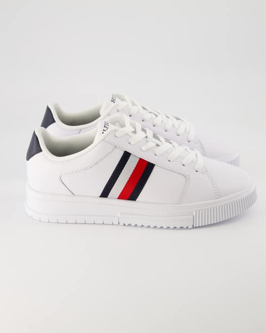 Tommy Hilfiger Supercup LTH Stripes ESS Sneaker in Weiß