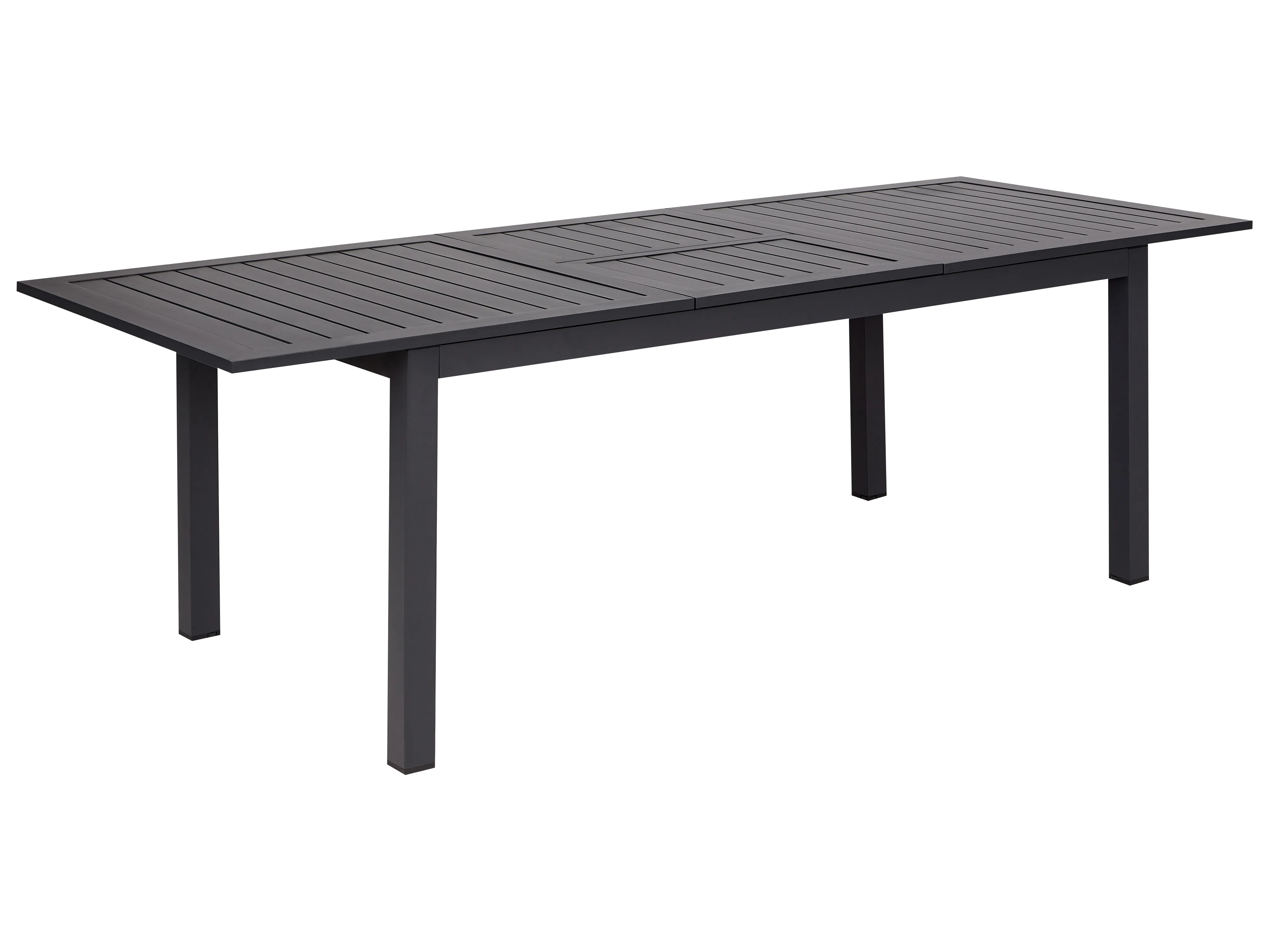 Uitschuifbare tuintafel SKALOMA 180/240 cm 90 cm Metaal Donkergrijs
