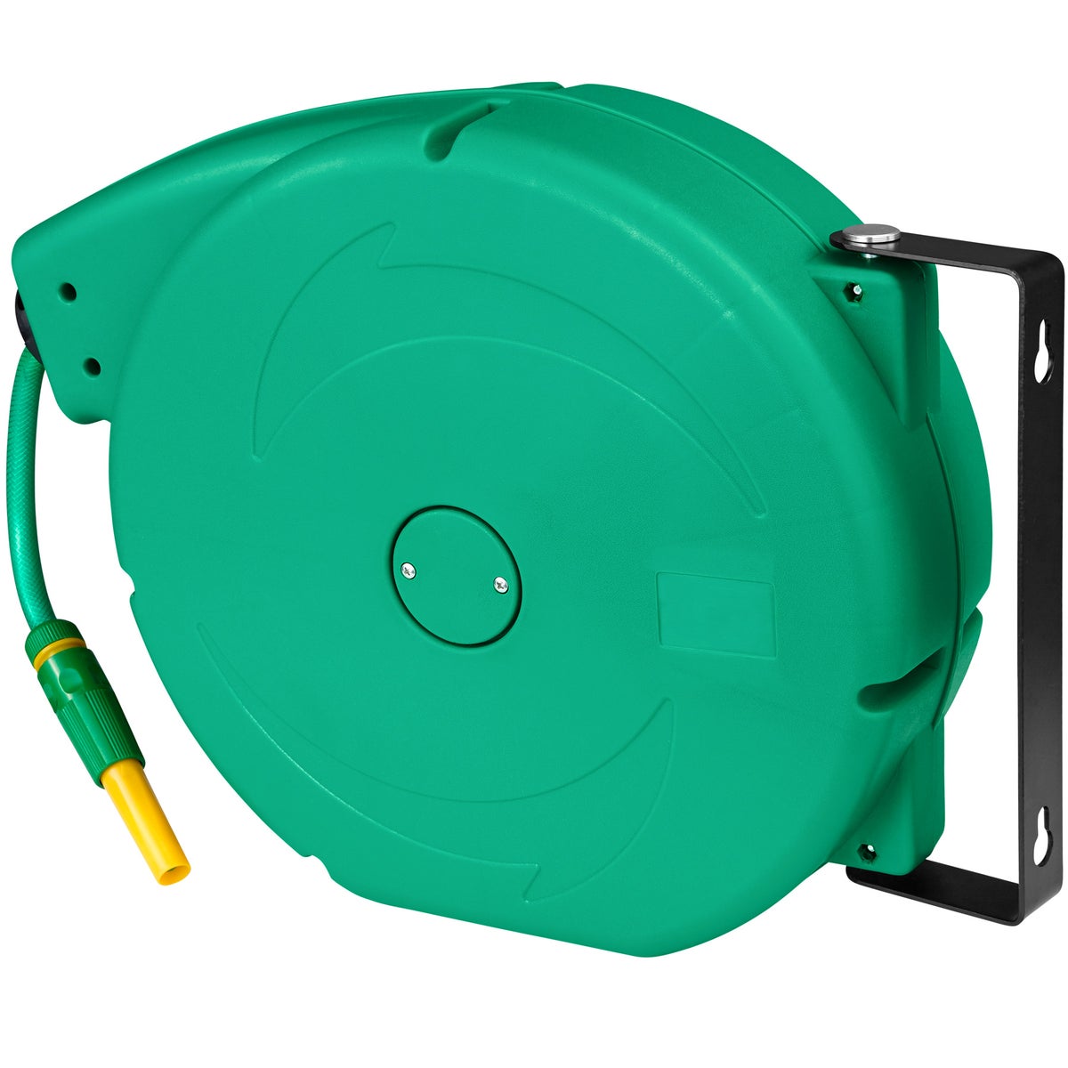 tectake slanghaspel met ½ inch snelkoppeling, werkdruk 8 bar inclusief waterverstuiver en bevestigingsmateriaal