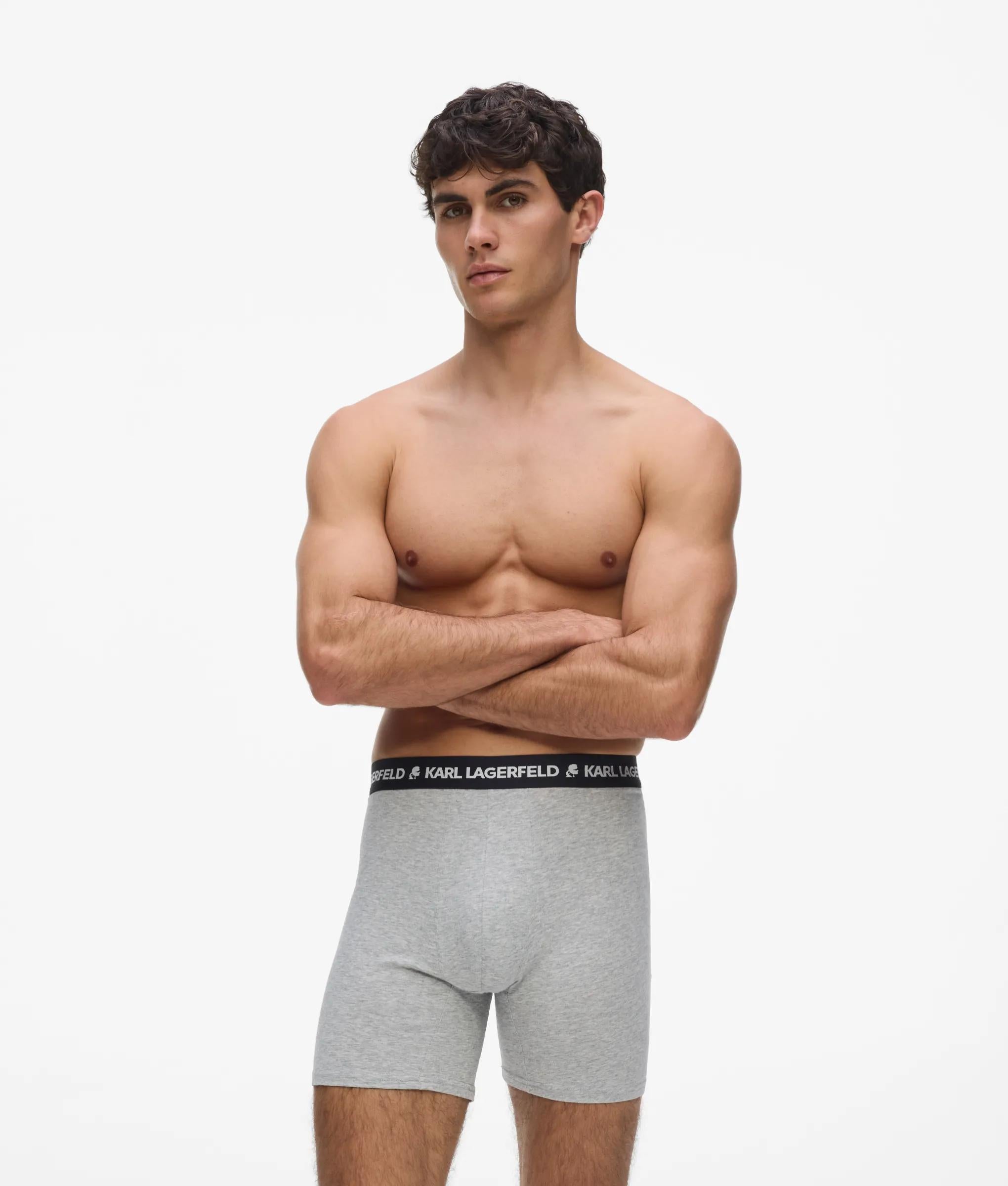 Lange boxers met logo - 3-pack