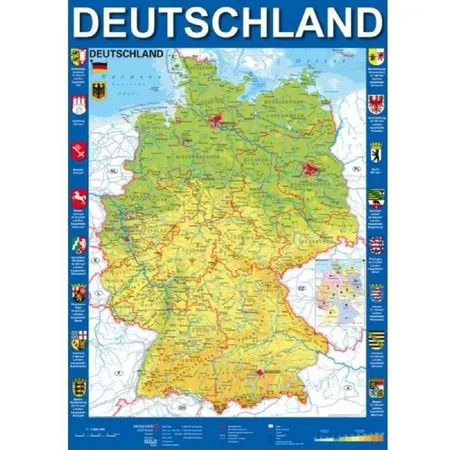 Schmidt Spiele Puzzle - Deutschlandkarte, 1000 Teile