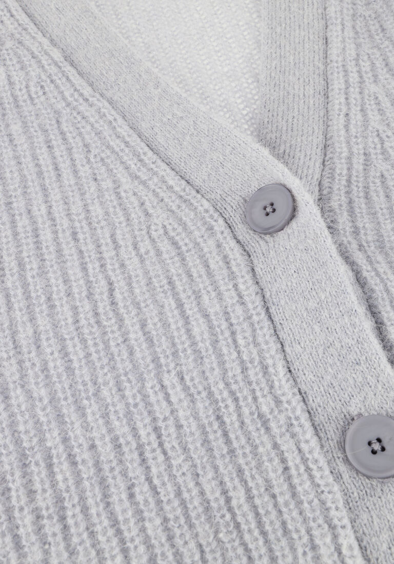 blauwe dante6 vest utah cropped cardigan