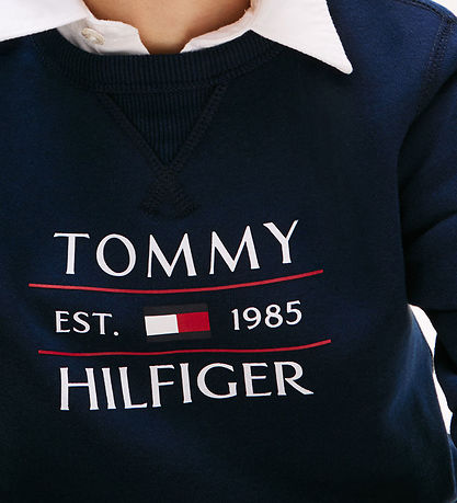 Tommy Hilfiger Sweatshirt - Flagge Hilfiger - Dark Nacht Navy