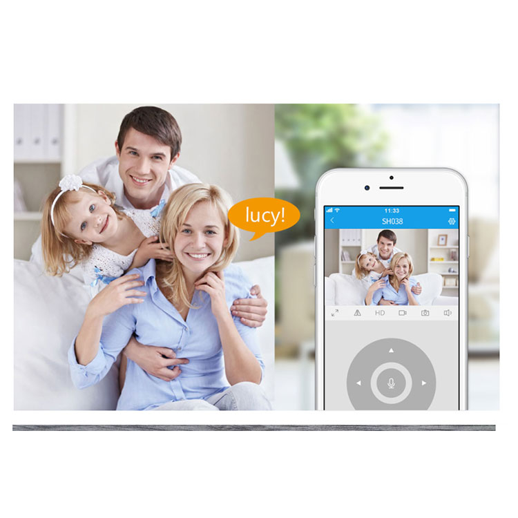 (4MP) 2.4/5GHz WiFi IP PTZ Kamera HD 1080p mit IR LED Nachtsichtfunktion / Bewegungserkennung / AP / Audio / Micro SD Slot (iOS/Android)