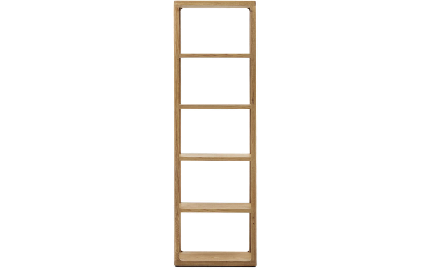 Kave Home - Maymai rekken met massief eiken structuur, 60 x 193 cm