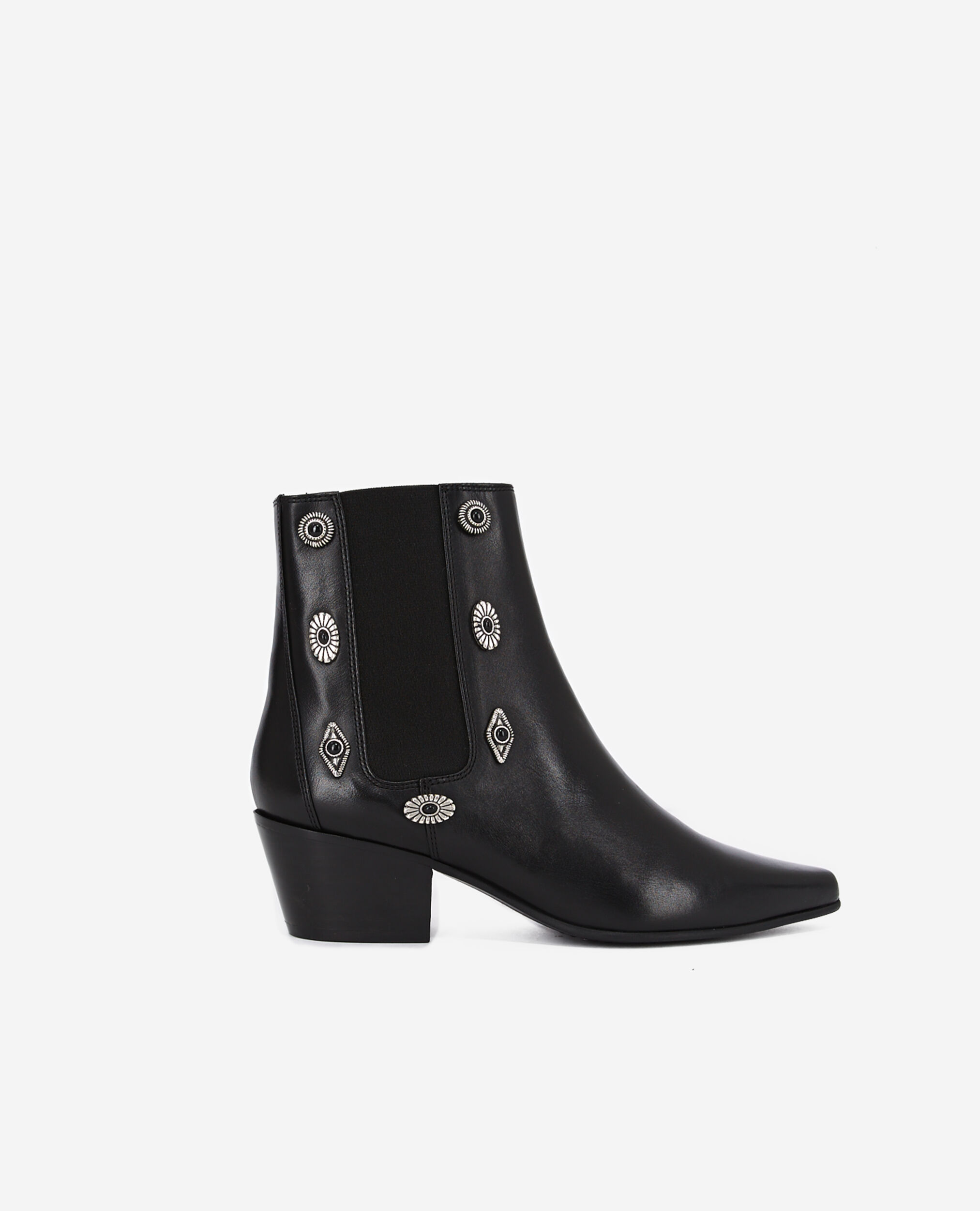 Bottines en cuir noires