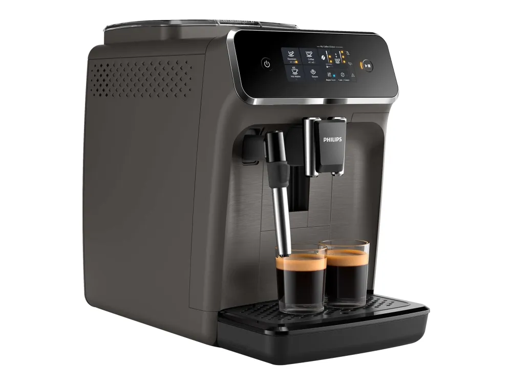Philips Series 2200 EP2224 - Automatisk kaffemaskine med mælkeskummer - 15 bar - kashmirgrå