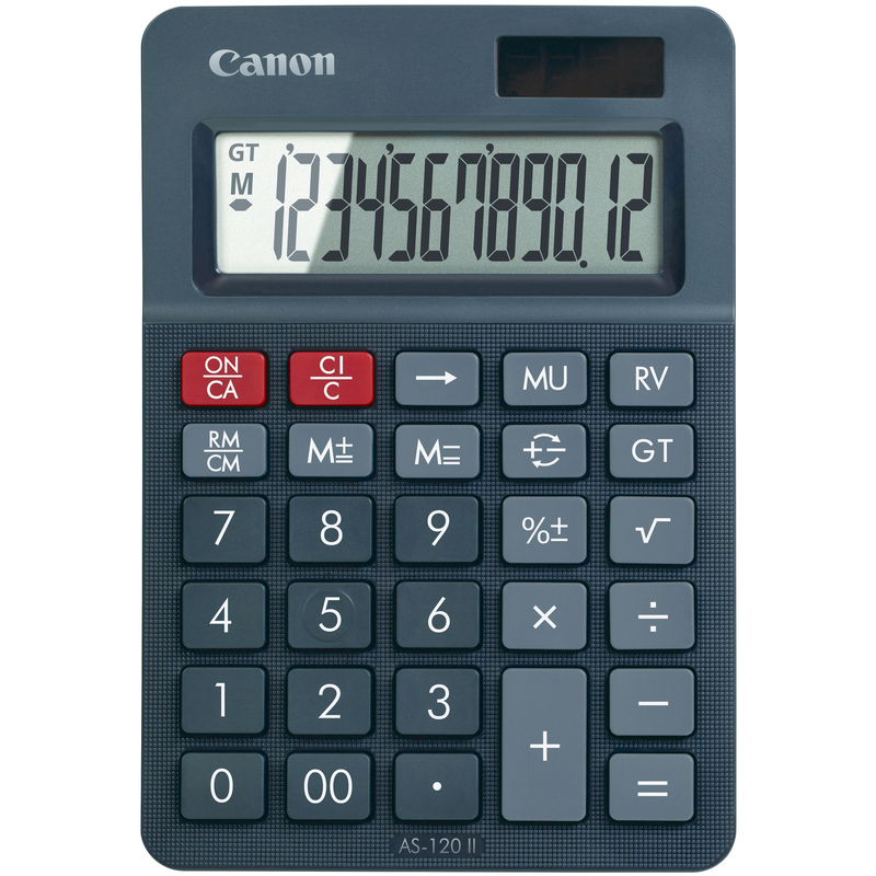 Canon Tischrechner AS-120 II, dunkelgrau