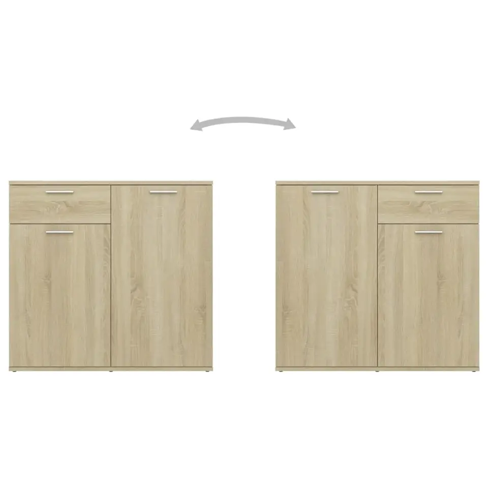 vidaXL - Dressoir - Bruin - Bewerkt hout