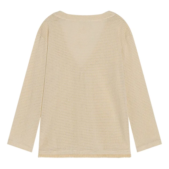 OAS Cardigan Net | Ecru