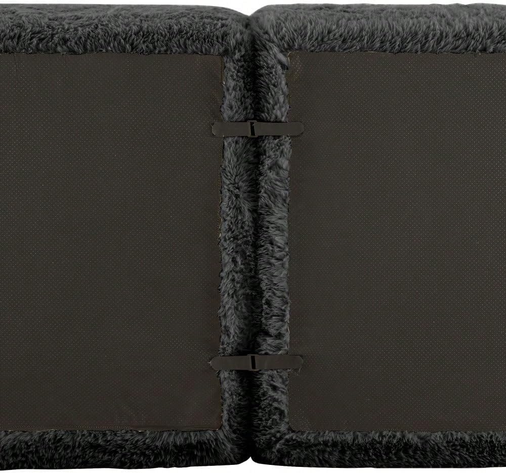 Superweiches Samtsofa für Zwei Personen mit Eckfunktion - beliebig kombinierbar, inklusive Kissen - hoch elastischer Schaumstoff, mühelos zusammenzubauen