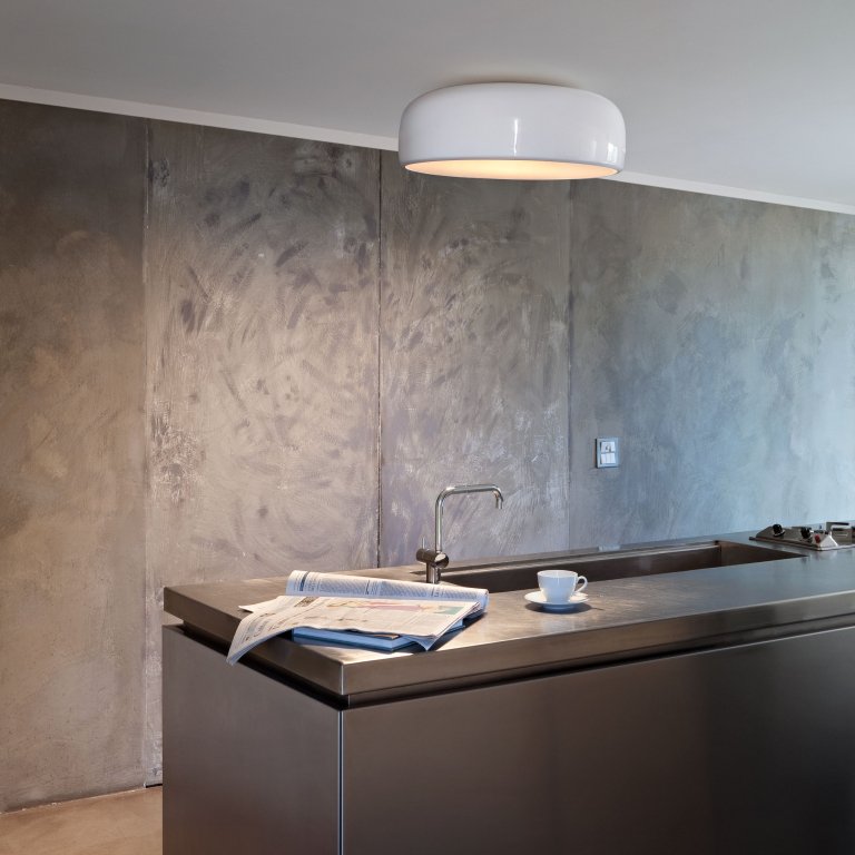 Flos Smithfield C plafondlamp Ø60 zwart