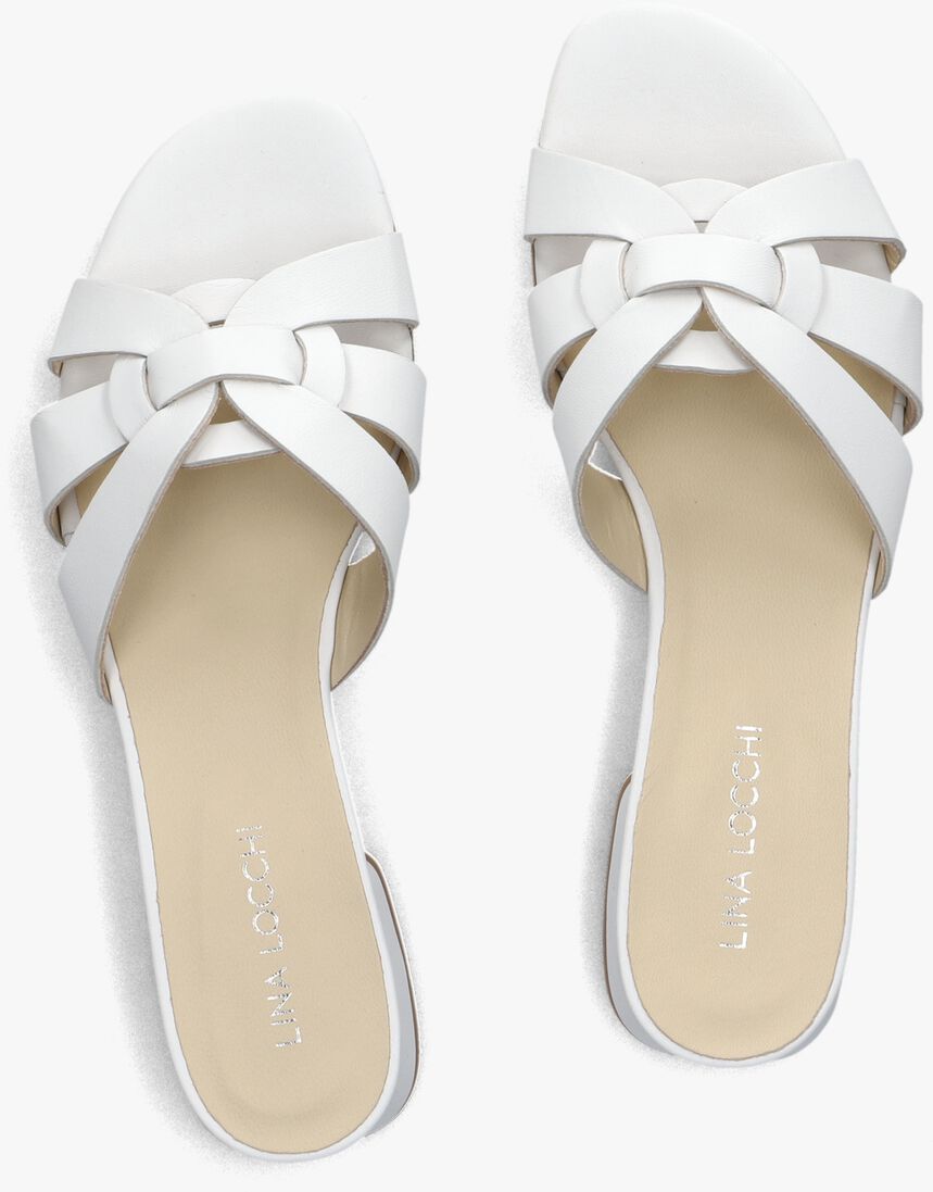 witte lina locchi slippers led knoop slipper