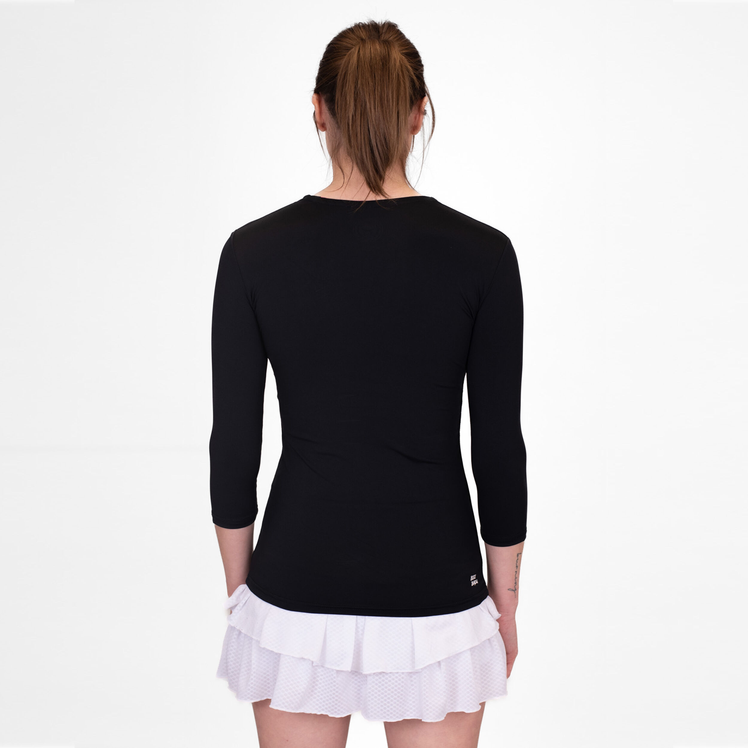 BIDI BADU Crew V-Neck Haut Manches Longues Femmes - Noir