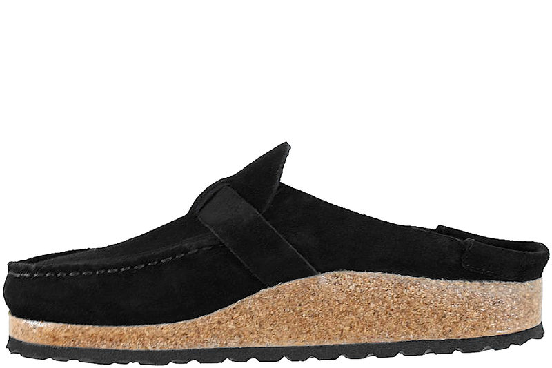 BIRKENSTOCK BUCKLEY SLIPPERS I SORT RUSKIND