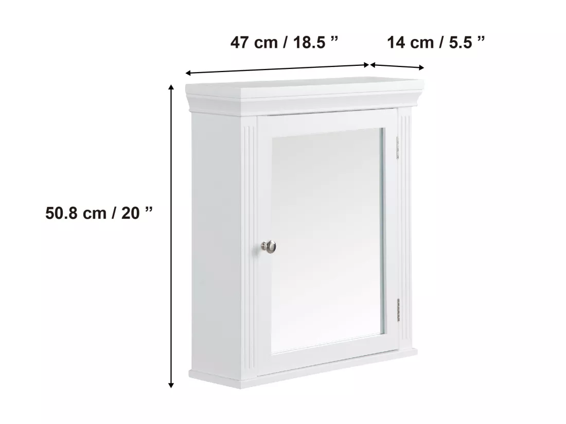 Armoire à pharmacie de châtaignier