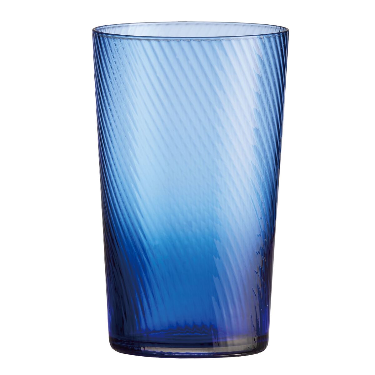 RAW Unique Swirl highballglass 45 cl, mørkeblå