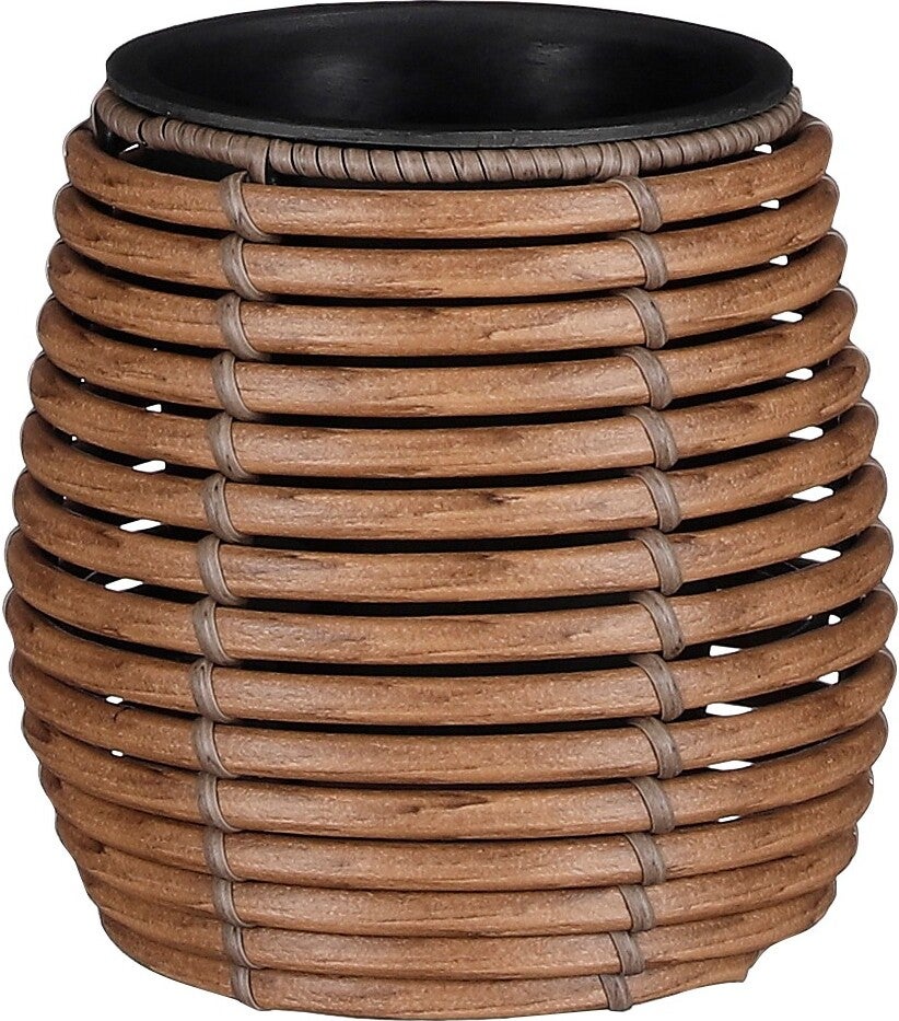 Mica Decorations bloempot Casena bruin D 17 H 17 cm