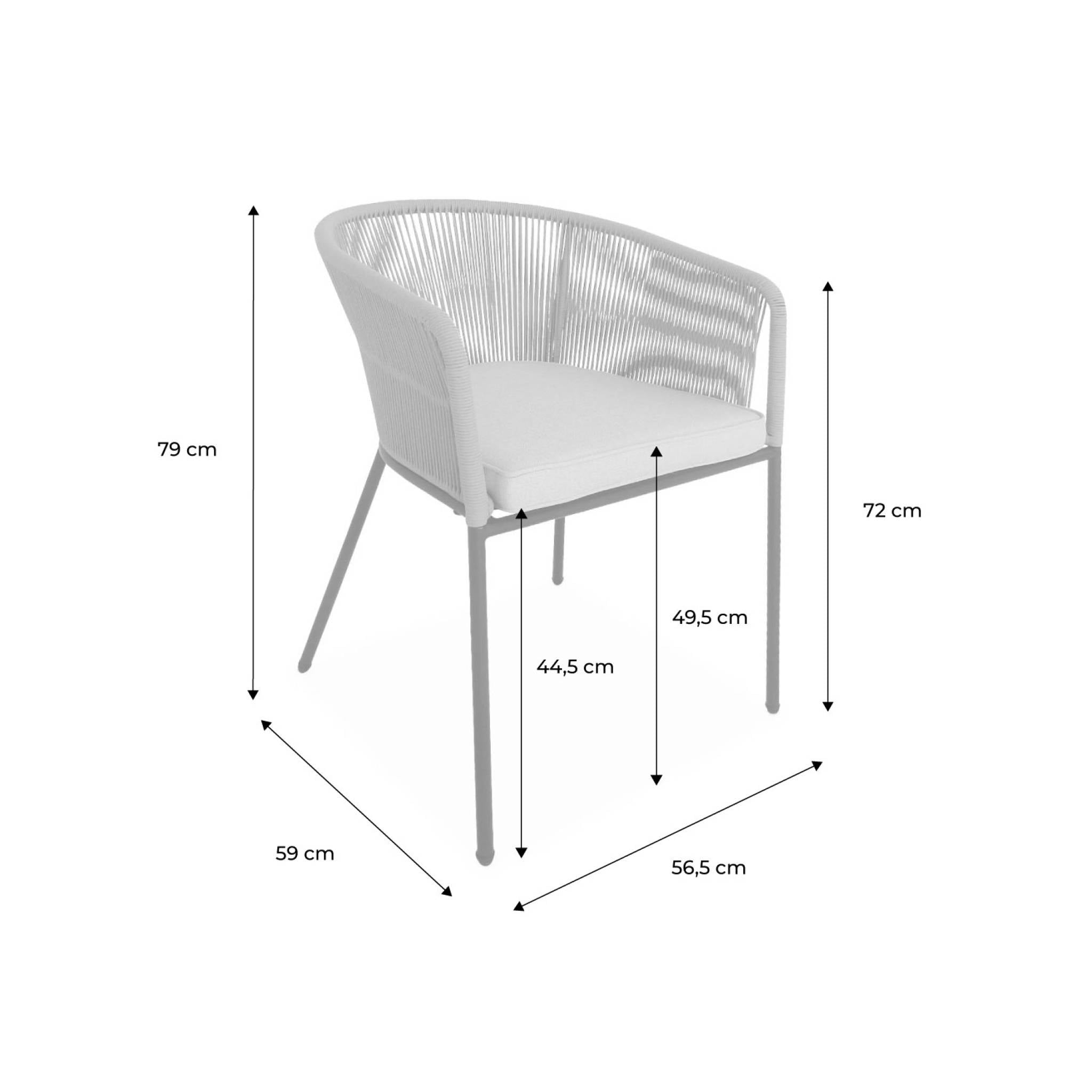 sweeek - Tuinstoelen, set van 4
