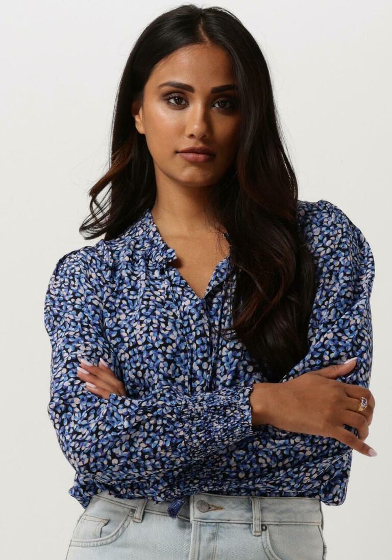 MOLIIN blauwe moliin blouse greta