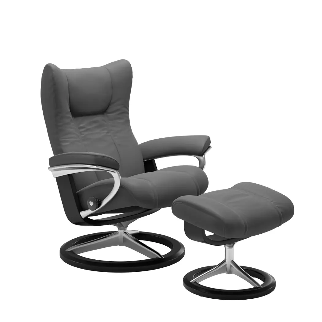 Sessel mit Hocker Wing Signature