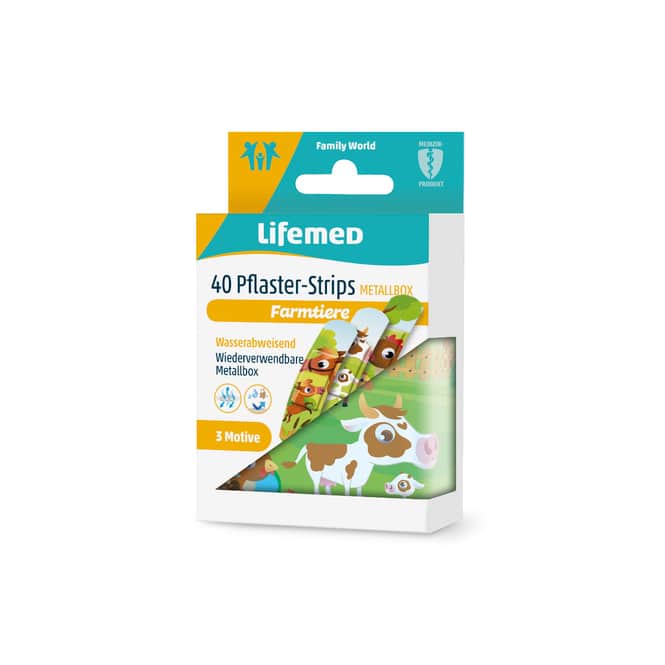 Lifemed® - Kinderpflaster - Farmtiere - 40 Stück