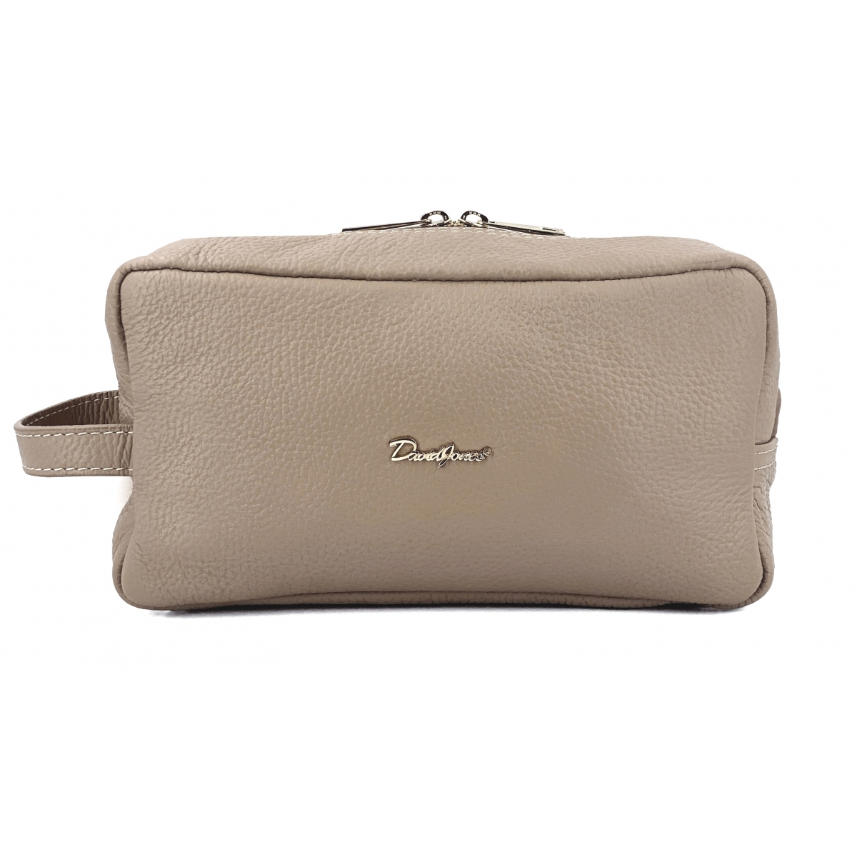David Jones Trousse de toilette en cuir de vachette David Jones
