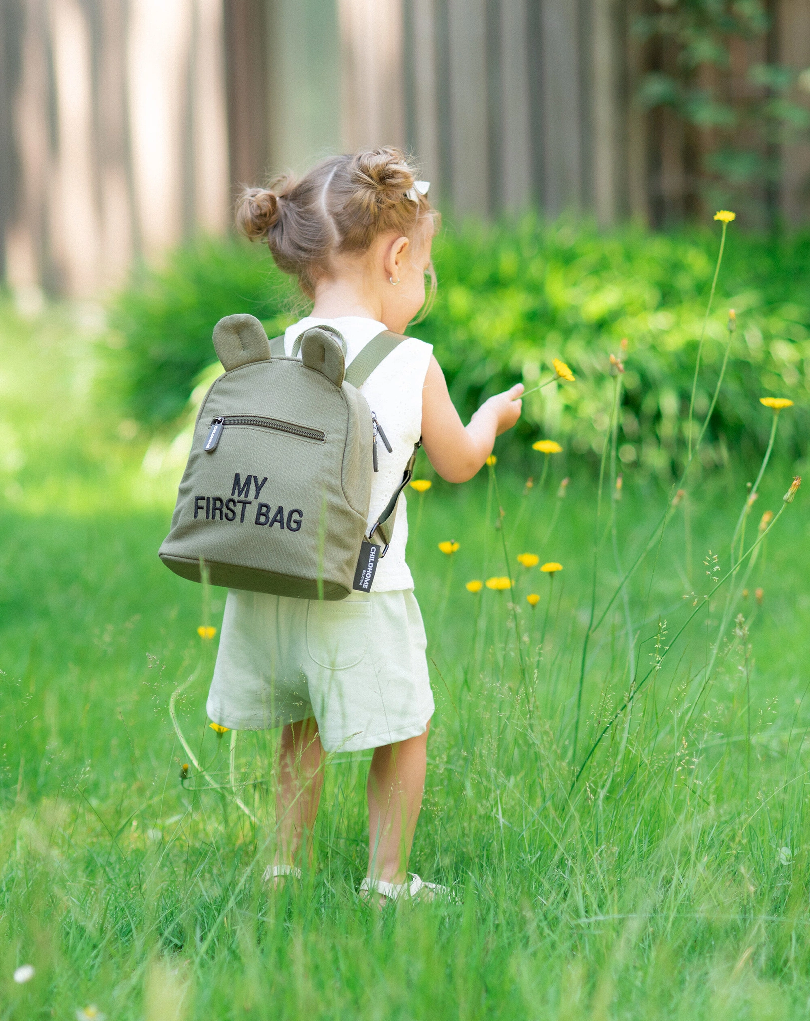Kinderrucksack MY FIRST CANVAS (20x8x24) in khaki