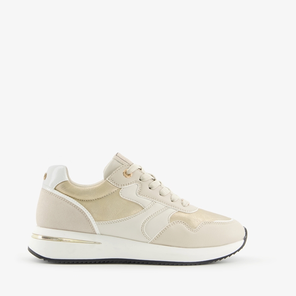Hush Puppies dames sneakers beige metallic