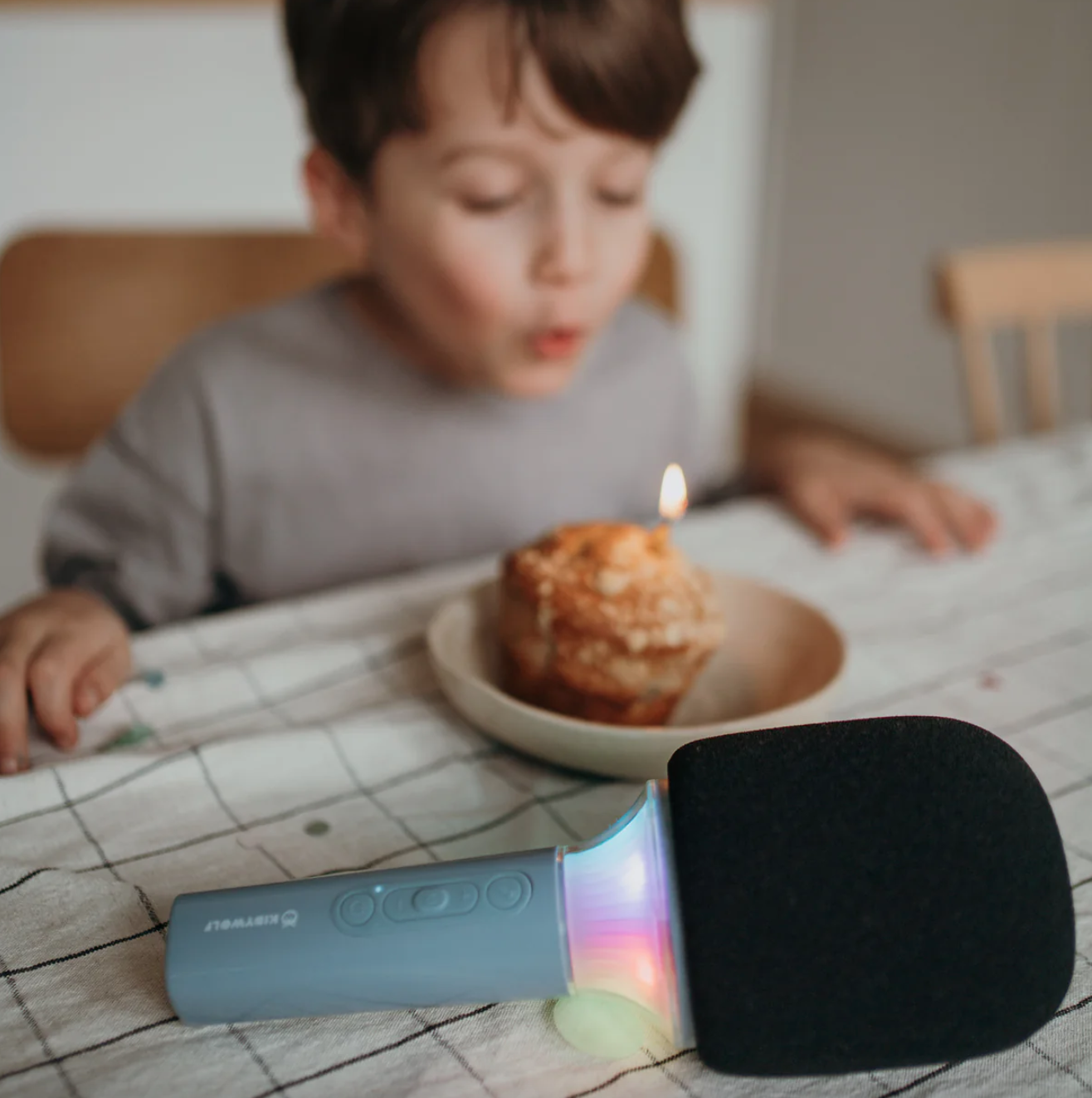 KidyWolf Kidywolf Kidymic Karaoke microfoon blauw