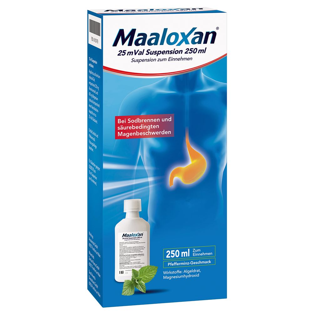 Maaloxan®  Suspension bei Sodbrennen mit Magenschmerzen