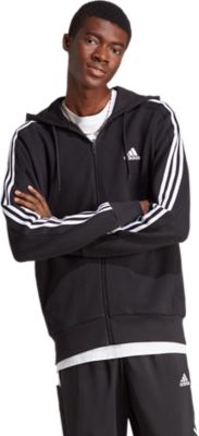 Adidas SportswearEssentials French Terry 3-Stripes Hoody - schwarz