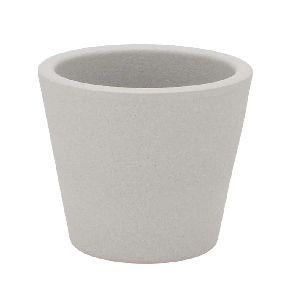 DK Design plantenpot - Vinci - lichtgrijs mat - D10 x H12 cm