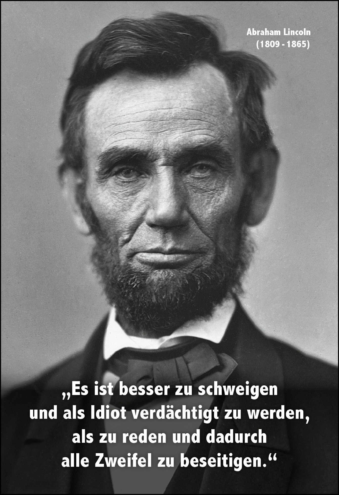 Postkarte 'Es ist besser zu schweigen...' günstig bestellen