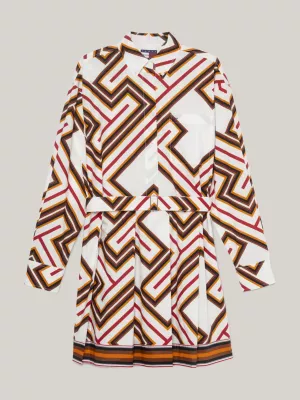 Vestido camisa Tommy x Pendleton Valley Stripe TH Monogram