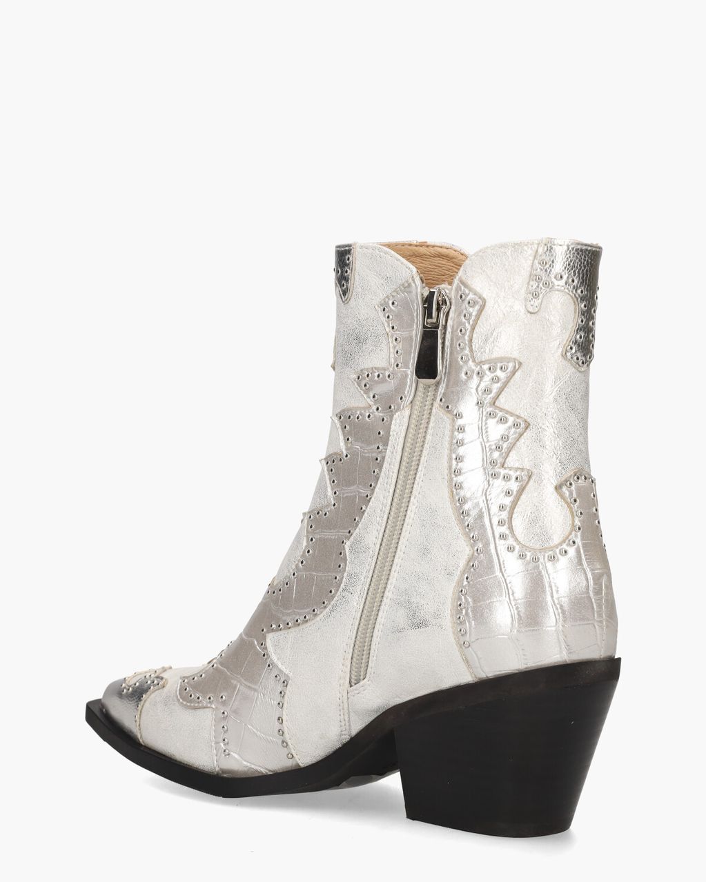 Noa Harmon Rodeo Zilver Dames Enkelboots