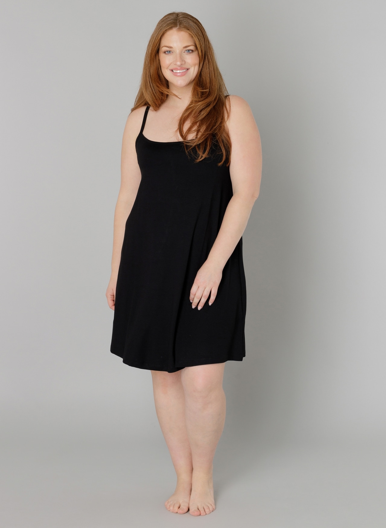 Base Level Curvy Trägerkleid »Alissa« Verstellbare Träger