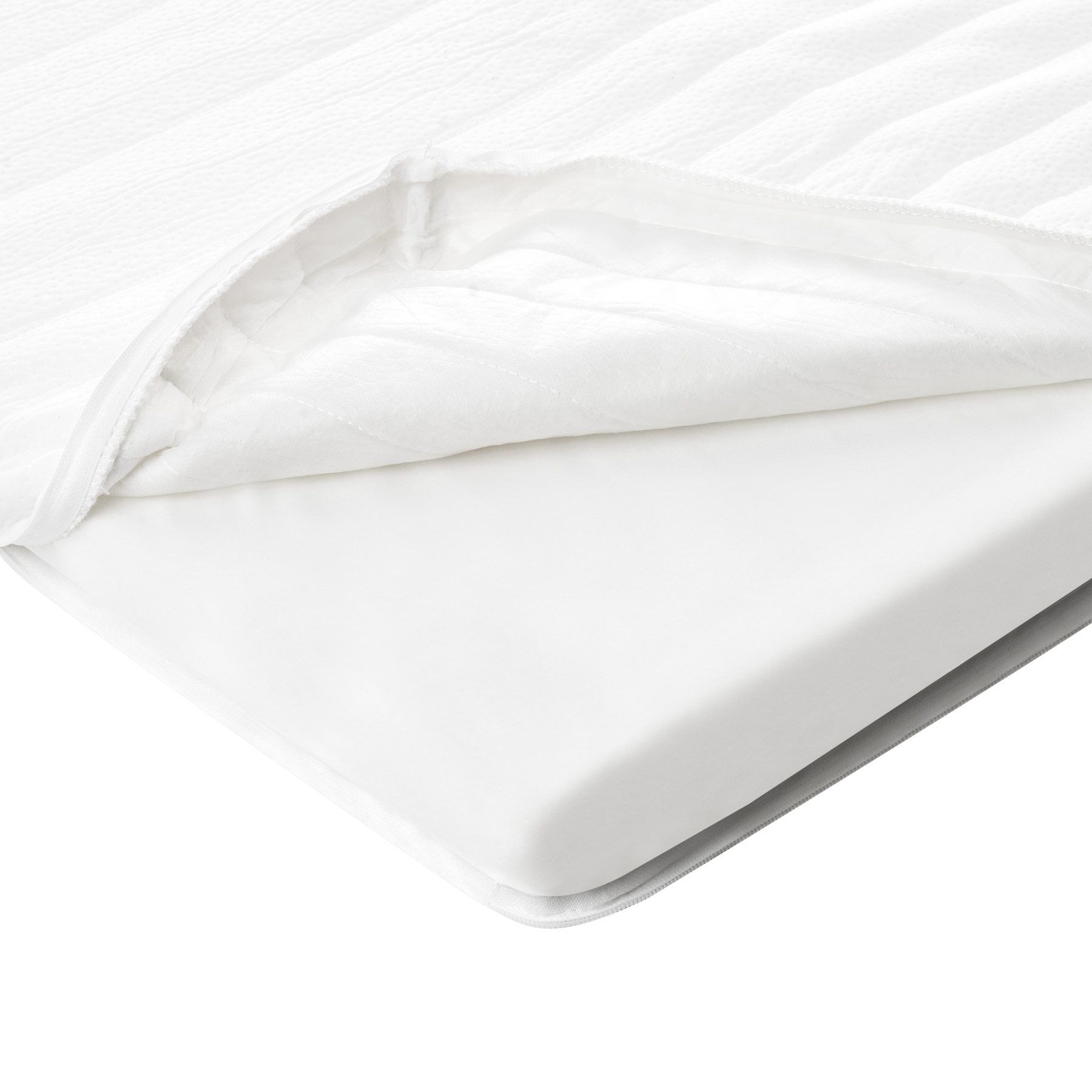 Beliani - DAZZEL - Matrastopper - Wit - 120 x 200 cm - Traagschuim