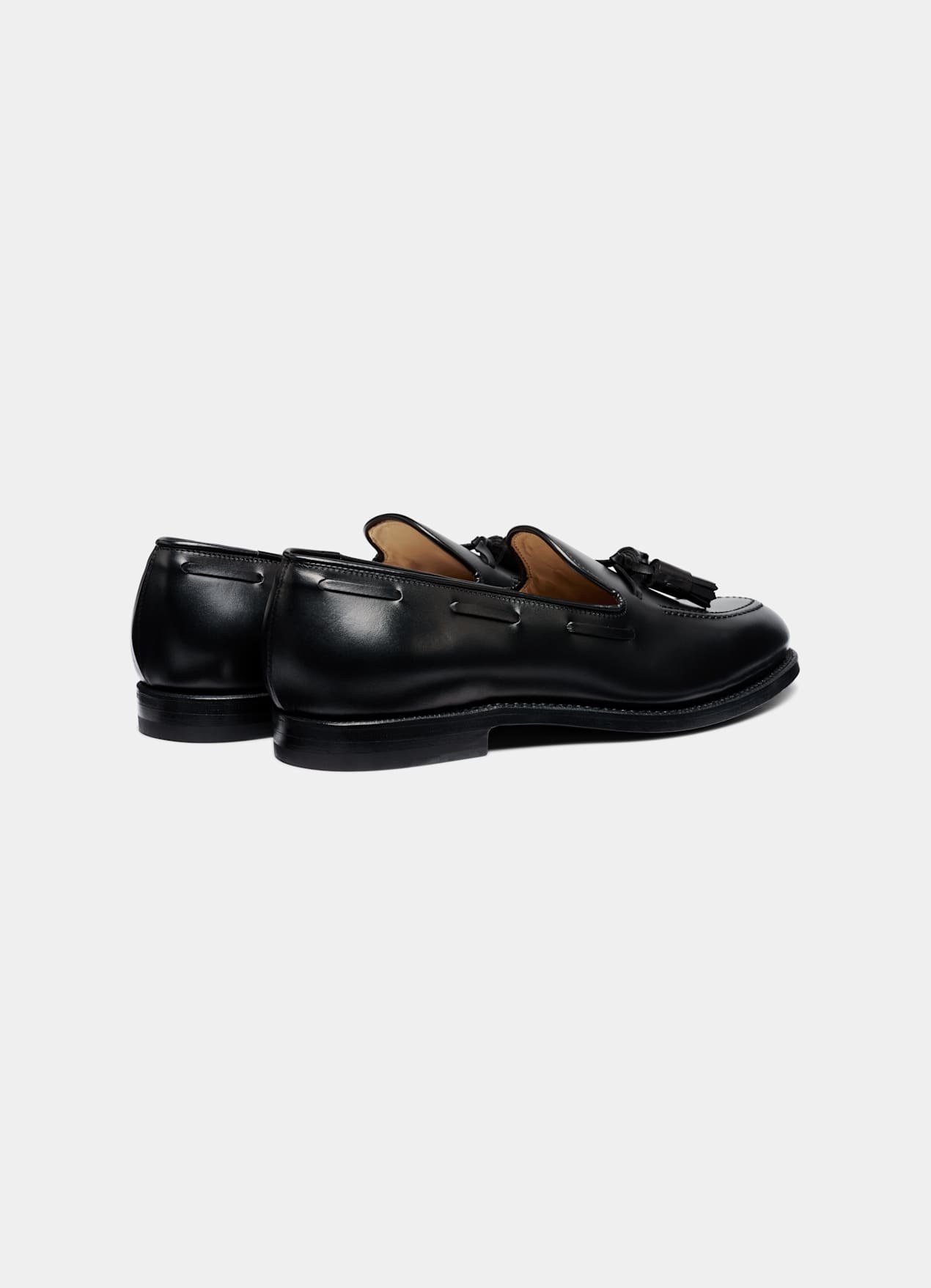 Mocassins à pompons noirs - Fabrication italienne