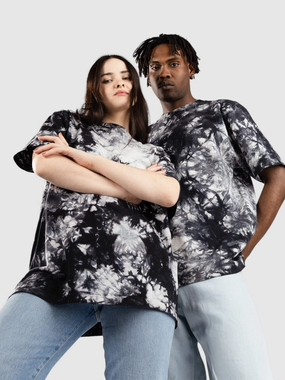 Shaka Wear 7.5 Max Heavyweight Tie Dye T-Shirt black/white