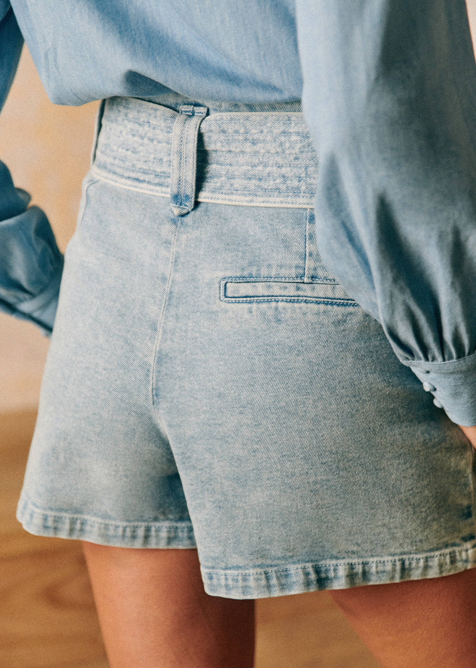 Short Deia - Bleu Snow - E-SHOP/JUPES & SHORTS 5905632