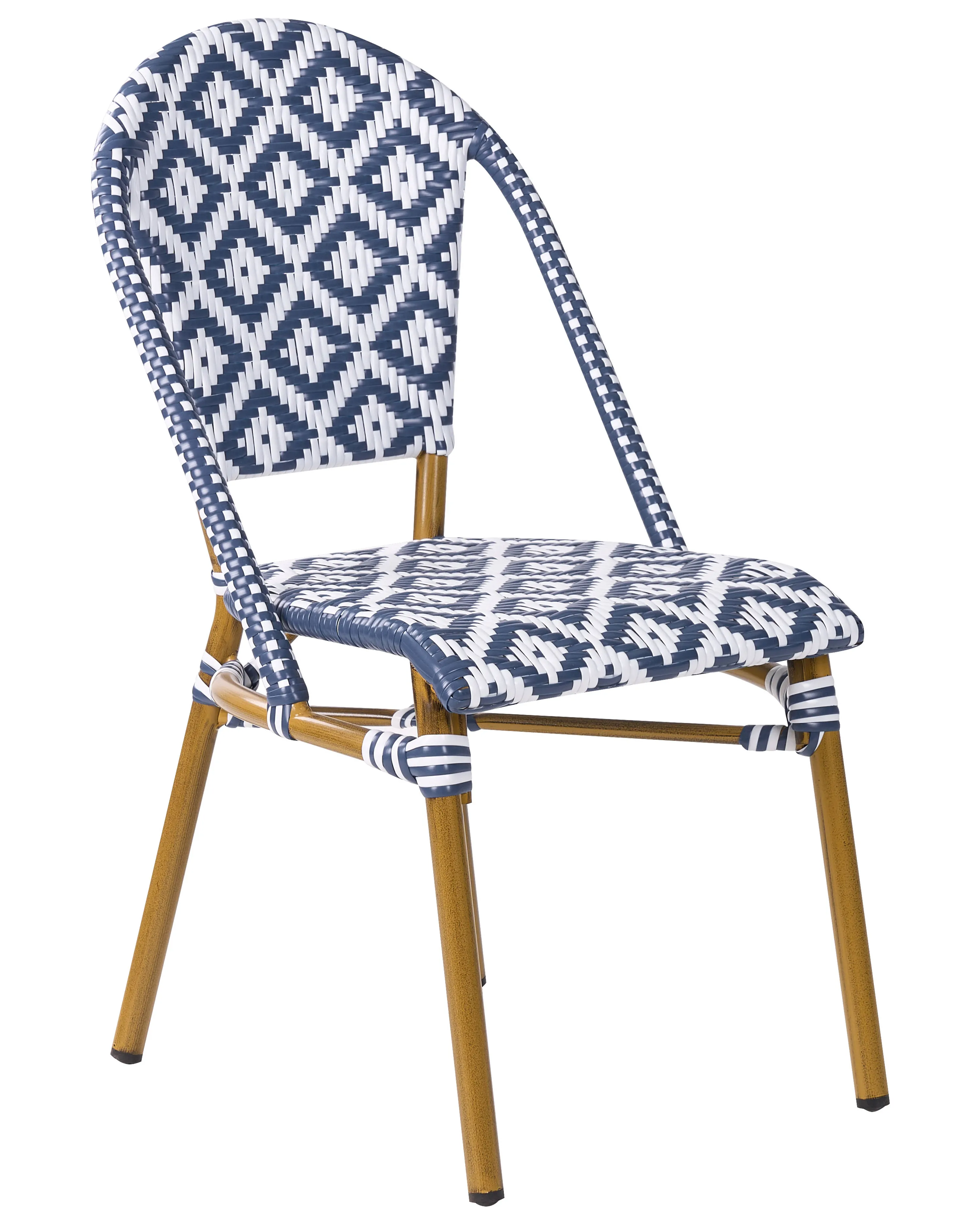 Tuinset 4-zits RIFREDDO PE rotan Blauw
